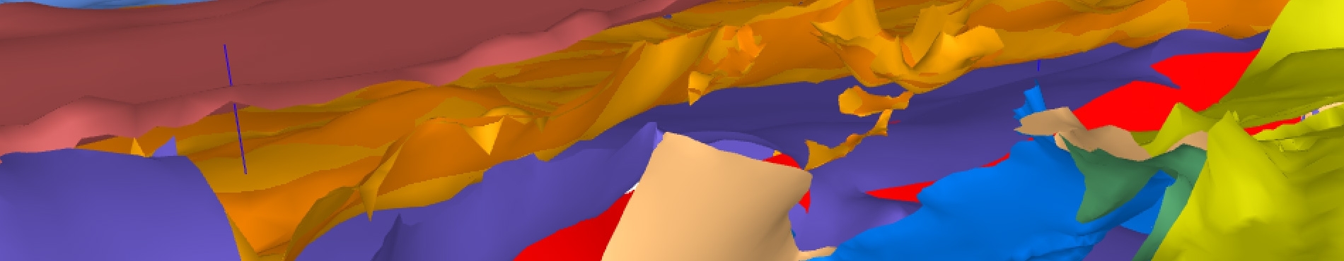 Modelo de superfícies geológicas 3D de Cataluña