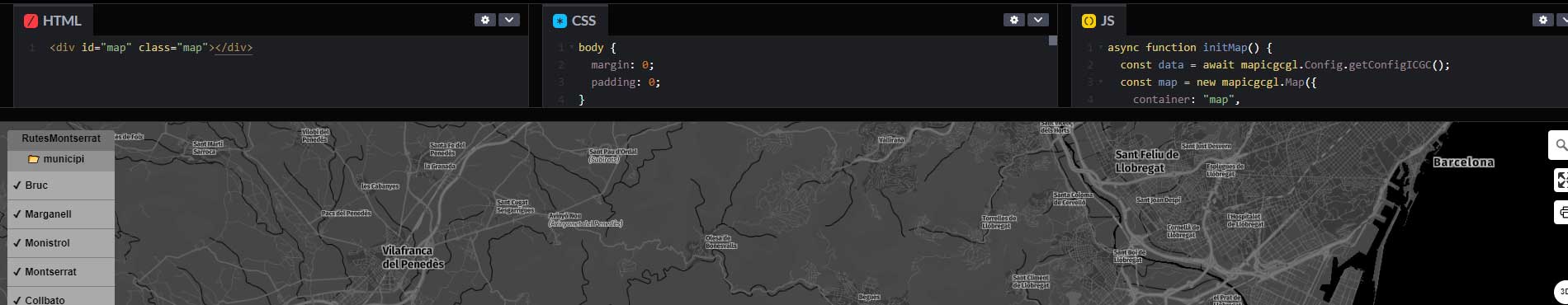 Llibreria MapICGC GL JS