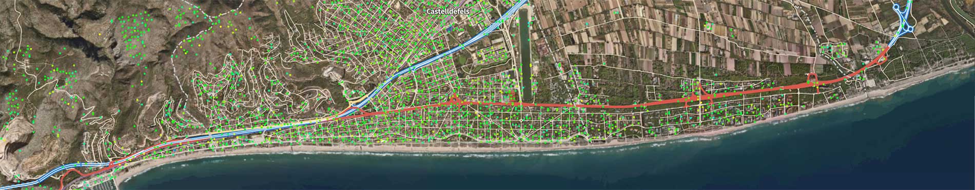 Subsidences of the coastal area