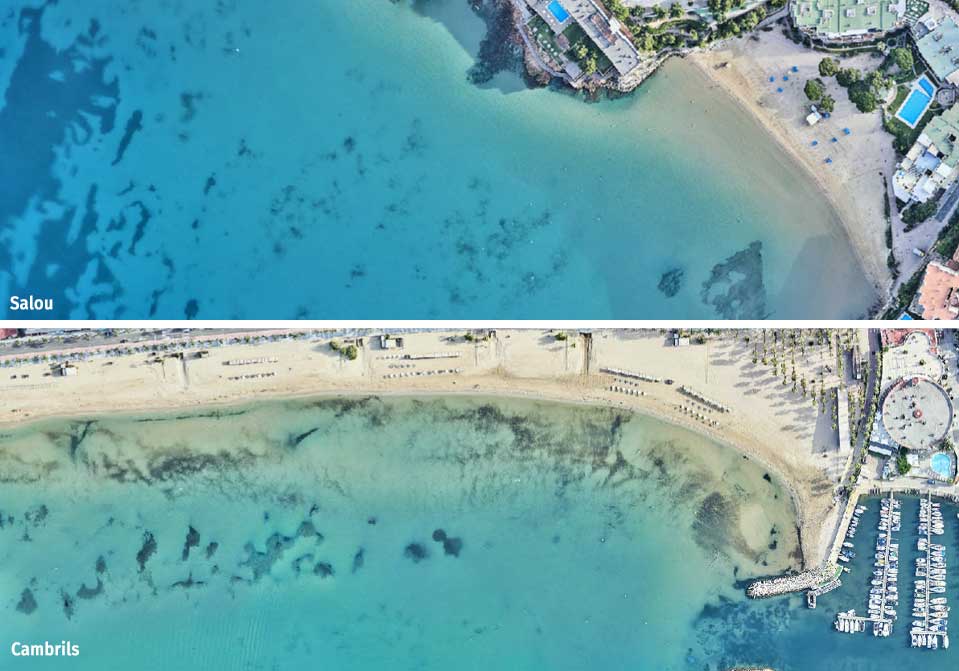 Ortoimatge batimètrica (Salou - Cambrils)