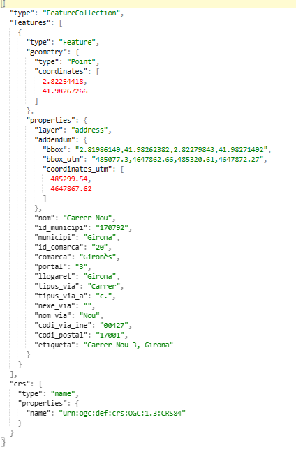 Exemple adreça postal
