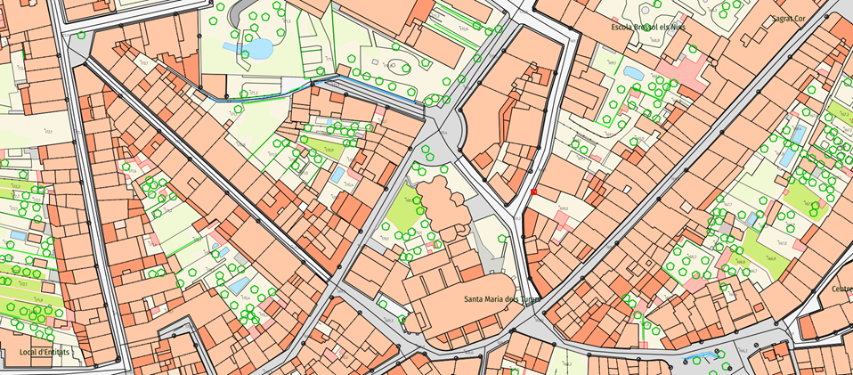 Example of the Local Topographic Reference of the ICGC