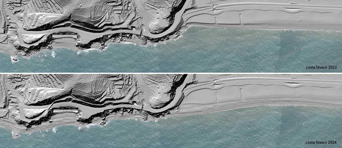 Hivern 2023-2024 Platja de Calella (Maresme)