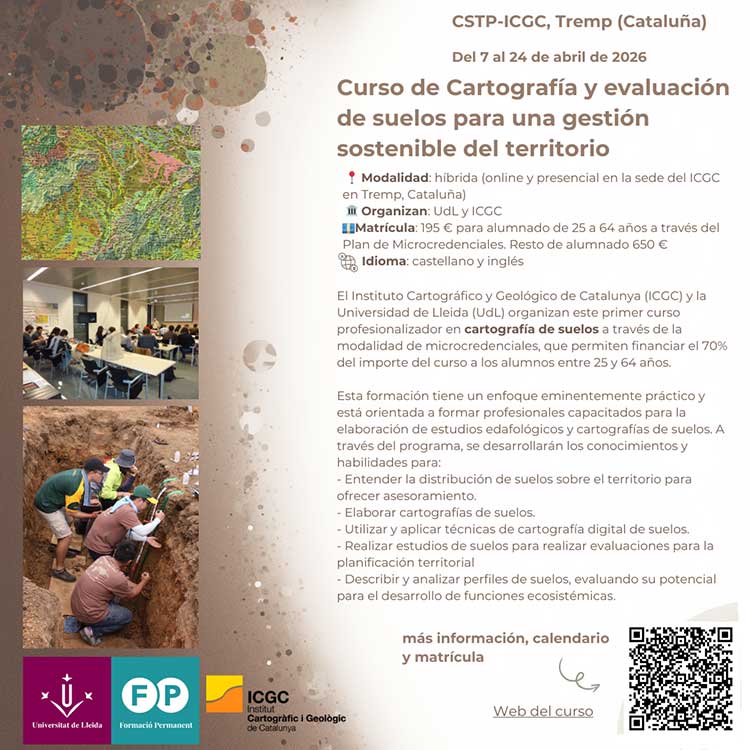 Curso de Cartografía y evaluación de suelos para una gestión sostenible del territorio