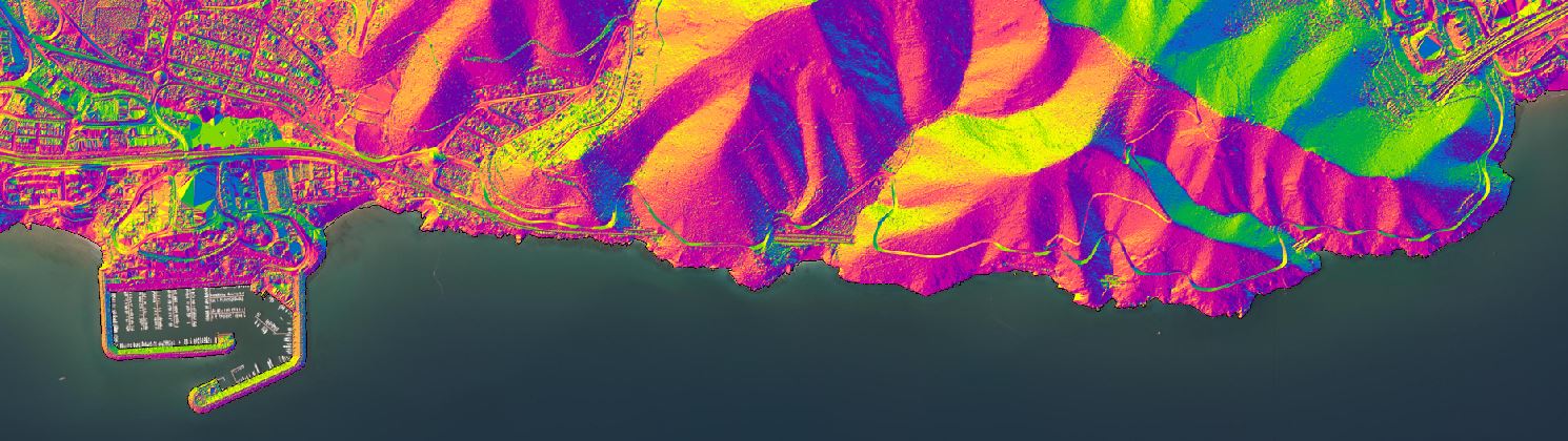 Model d'elevacions temàtic derivat del litoral, Garraf, Tardor 2022