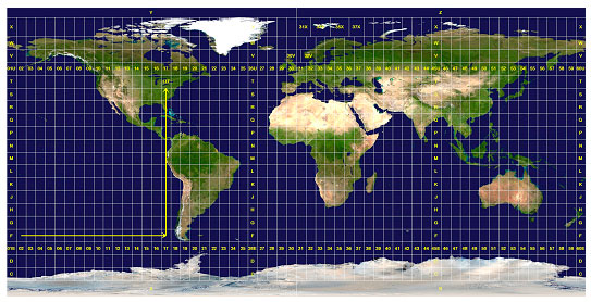 Zones del sistema de coordenades UTM 