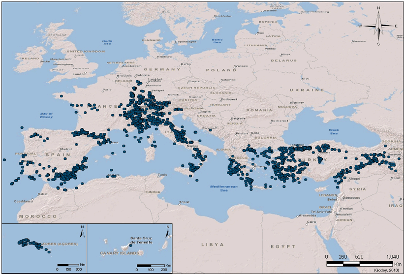 Taula de paràmetres d’accelerogrames digitals europeus (1996-2010)