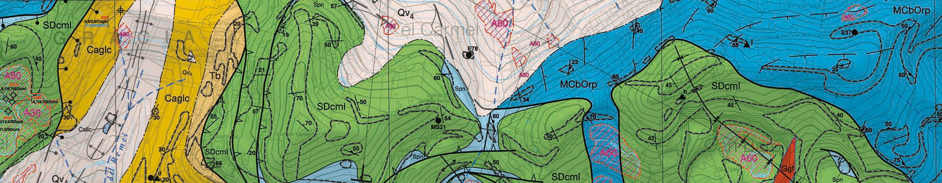GT III. Mapa geològic de les zones urbanes 1:5.000