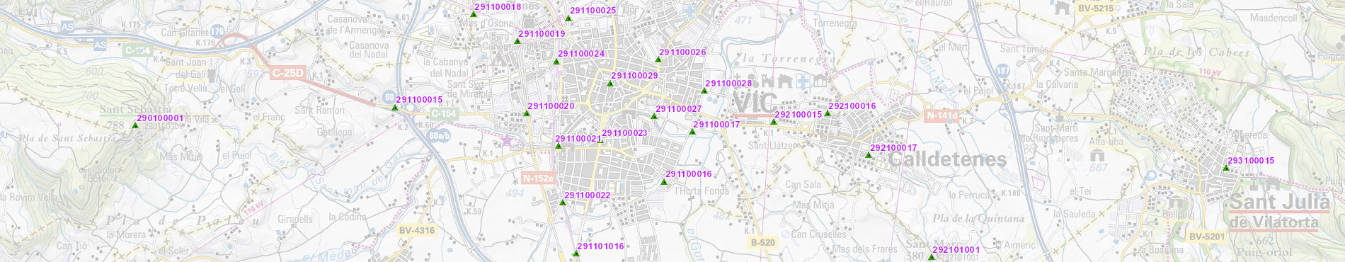 WMS Survey points of the Utilitarian Network (geodetic) of Catalonia