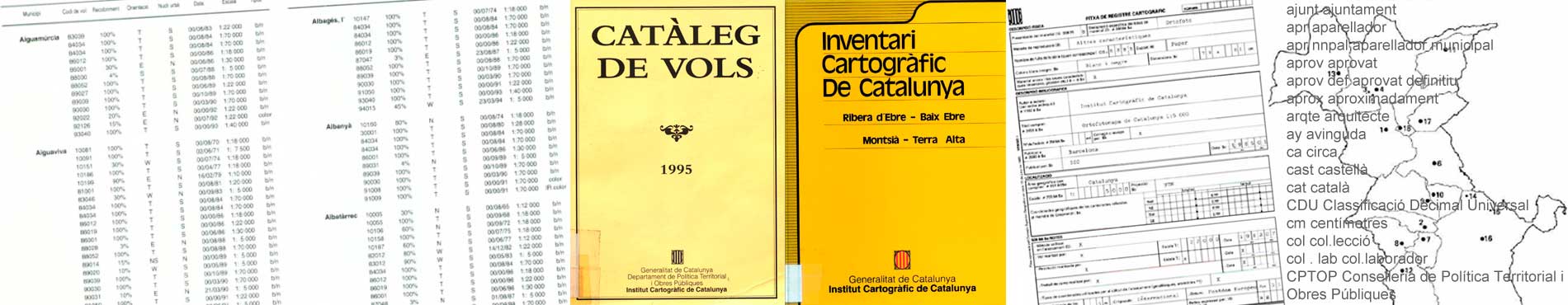 Flight catalogs and cartographic inventories
