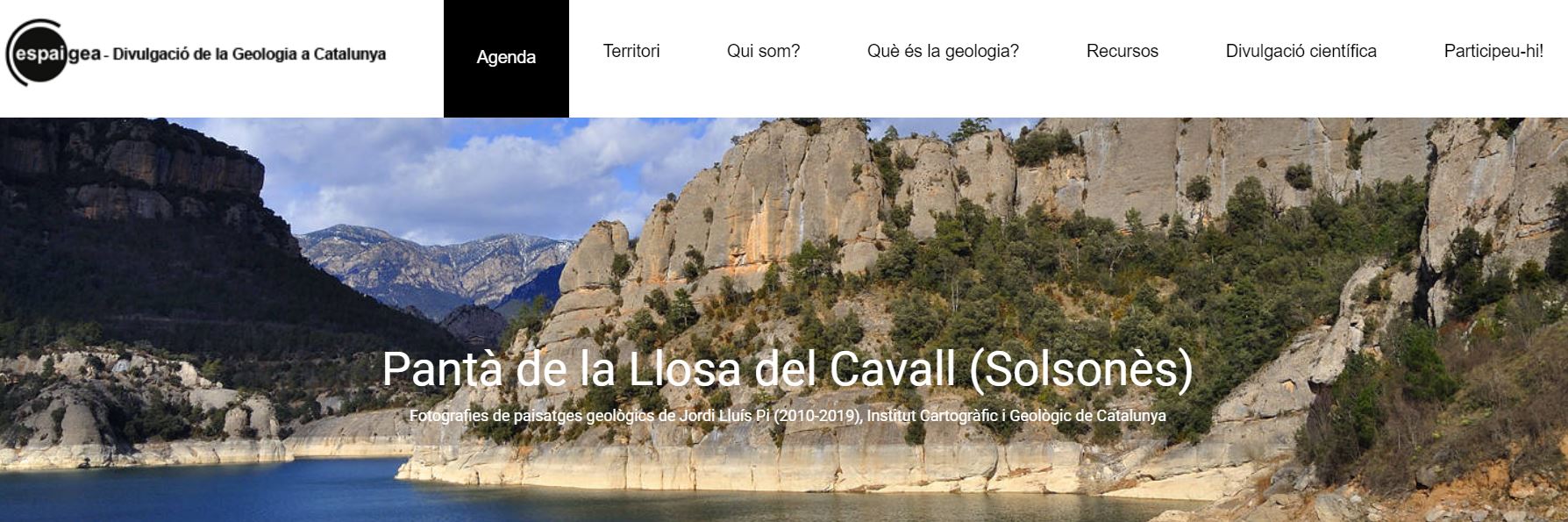 Pantalla inicial de l'aplicació d'ESPAIGEA