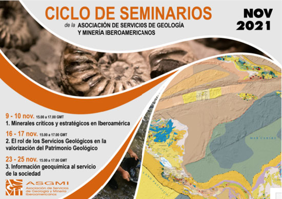 Pòster amb imatge d'un holotip i d'un mapa geològic