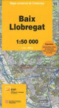 Mapa comarcal 1:50.000. Baix Llobregat
