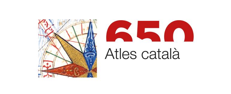 Logo del 650è aniversari de l'Atles Català