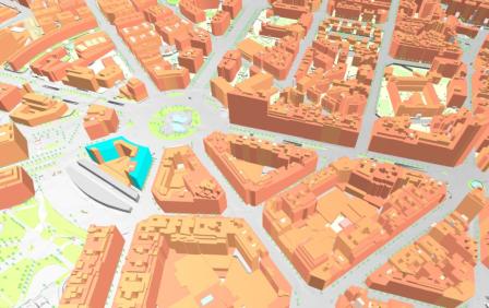 model 3D d'uns edificis model 3D d'uns edificis