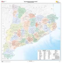 Mapa administratiu de Catalunya 1:500 000 Mapa administratiu de Catalunya 1:500 000