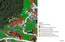 Delimitation and identification of forest covers in urbanized areas.