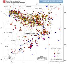 Sismicitat període 1986-2000